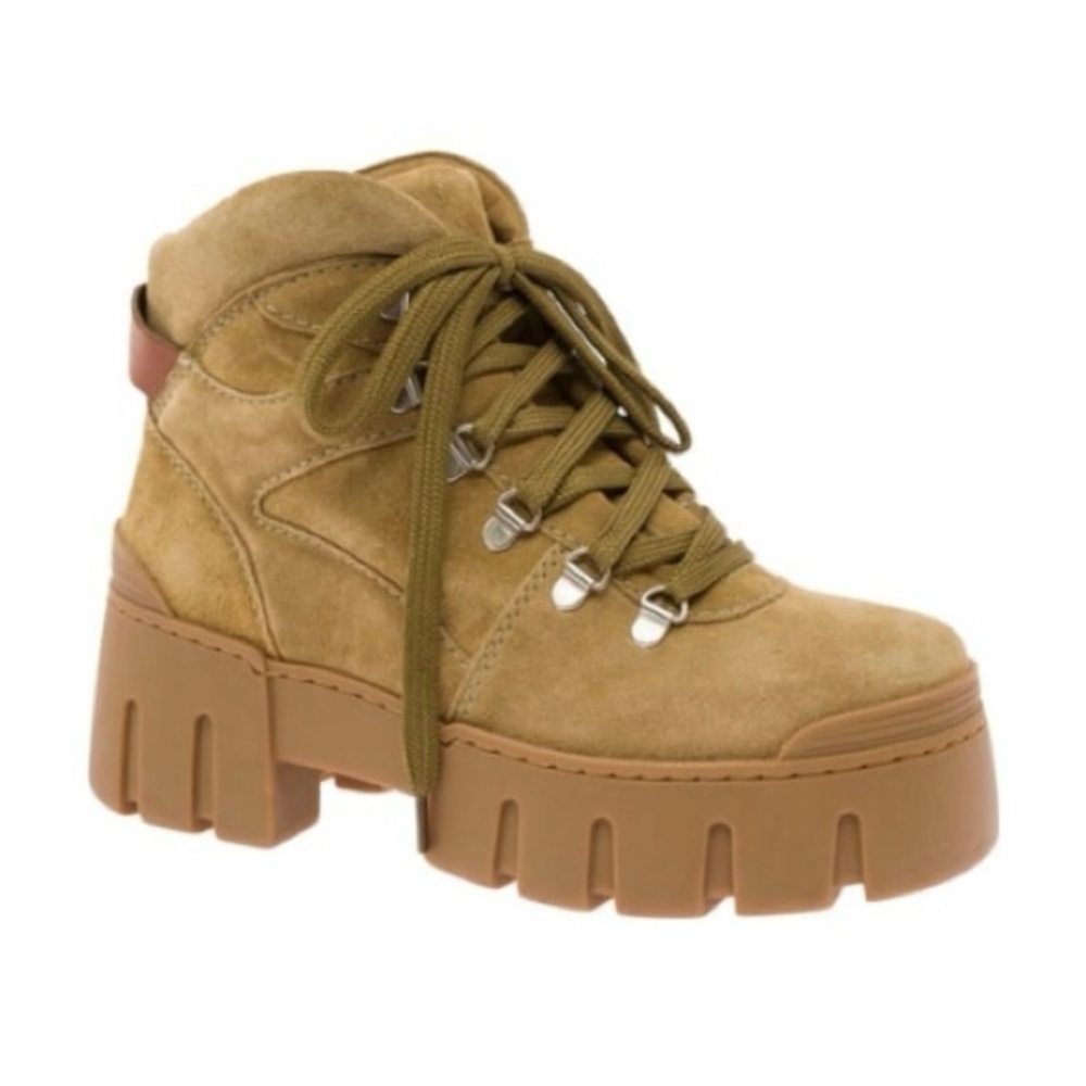 Isabel Marant Tan Lace Up Boots